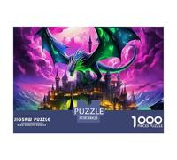 Dragón Puzzle Elegante para Actividades Relajantes Familiares, Pone El Foco En Fantasía Ofreciendo Un Reto Equilibrado Sin Distracciones Digitales 38x26cm/1000pcs