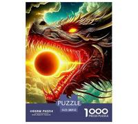 Dragón Puzzle Premium para El Ocio Consciente Y Relajante, Integra Fantasía Y Combina Concentración Paciencia Y Disfrute Duradero Durante El Montaje 52x38cm/1000pcs