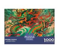 Dragón Puzzle Premium para El Tiempo Libre Consciente, Integra Fantasía Y Combina Concentración Paciencia Y Disfrute Duradero Durante El Montaje 38x26cm/1000pcs