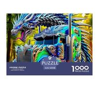 Dragón Puzzle Premium para El Tiempo Libre Consciente, Integra Fantasía Y Combina Concentración Paciencia Y Disfrute Duradero Durante El Montaje 52x38cm/1000pcs