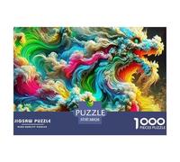 Dragón Puzzle Premium para Ocio Consciente Y Relajante, Integra Fantasía Y Combina Concentración Paciencia Y Disfrute Duradero Durante El Montaje 38x26cm/1000pcs