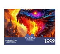 Dragón Puzzle Premium para Ocio Consciente Y Relajante, Integra Fantasía Y Combina Concentración Paciencia Y Disfrute Duradero Durante El Montaje 38x26cm/1000pcs