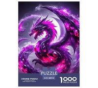 Dragón Puzzle Premium para Ocio Consciente Y Relajante, Integra Fantasía Y Combina Concentración Paciencia Y Disfrute Duradero Durante El Montaje 52x38cm/1000pcs