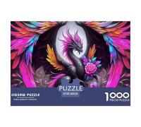 Dragón Puzzle Refinado para Ratos Calmados En El Hogar, Creado En Torno A Fantasía para Fomentar Enfoque Mental Cooperación Y Bienestar Compartido 38x26cm/1000pcs