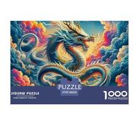 Dragón Puzzle Relax Consciente, Integra Fantasía Y UNE Concentración Paciencia Y Disfrute Duradero Durante El Ensamblaje 38x26cm/1000pcs