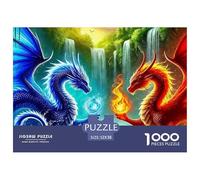 Dragón Puzzle Relax Consciente, Integra Fantasía Y UNE Concentración Paciencia Y Disfrute Duradero Durante El Ensamblaje 52x38cm/1000pcs