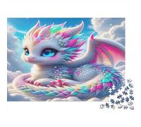 Dragón Puzzles 1000 Piezas De Cartón Grueso Puzle Clásico Anti Estrés Adultos para Actividad para Sobremesa como Regalo Original 38x26cm/1000pcs