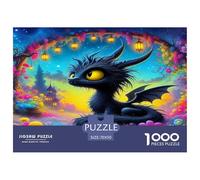 Dragón Puzzles Imposible,desafío for Adults Animales Entretenimiento Creativo 1000 Piezas Obra De artee De Juego De para Adultos Y Niños 70x50cm/1000pcs