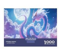 Dragon Puzzles Imposible,desafío for Adults Moon Juego Educativo 1000 Piezas Obra De Arte De Juego De para Adultos, Regalos A Partir De 14 Años 38x26cm/1000pcs