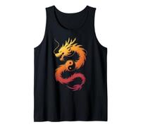 Dragón Que Fluye Yin Yang Filosofía China Loong Camiseta sin Mangas