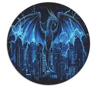 Dragón Quest 1000 Piezas Rompecabezas Redondo para Adultos Y Niños Intelectual Desafío CompaRataaivamente Simple con Alta Variedad De Formas 1000pcs (67.5x67.5cm)
