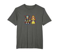 Dragon Quest I & II HD-2D Remake Héroe y Princesa Camiseta, Hombre Tallas Grandes, Asfalto, 2X Alto