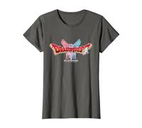Dragon Quest I & II HD-2D Remake Logo Camiseta, Mujer, Asfalto, 3XL