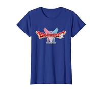 Dragon Quest I & II HD-2D Remake Logo Camiseta, Mujer, Azul Real, XS