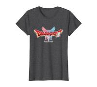 Dragon Quest I & II HD-2D Remake Logo Camiseta, Mujer, Jaspeado Oscuro, 3XL