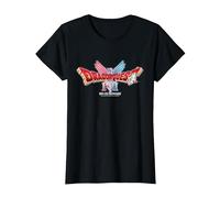 Dragon Quest I & II HD-2D Remake Logo Camiseta, Mujer, Negro, 3XL