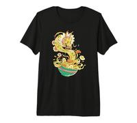 Dragón Ramen Fideos Arte Cocina Asiática Camiseta Premium