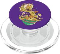 Dragón Ramen Fideos Arte Cocina Asiática PopSockets PopGrip para MagSafe