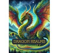 Dragon Realms Coloring Book: Dragon Realms: A Fantasy Coloring Book of Majestic Dragons from Mythical Worlds