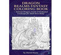 Dragon Realms Fantasy Coloring Book: Intricate Dragons, Castles & Enchanted Landscapes for Adult Stress Relief