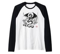 Dragón Rising - Espíritu japonés Camiseta Manga Raglan