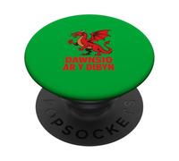 Dragón Rojo de Rugby Dancing On The Edge PopSockets PopGrip Adhesivo