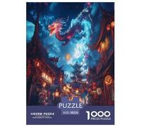 Dragón Rompecabezas Imposible,desafío for Adults Juego EduGatoivo 1000 Piezas Obra De Arte De Juego De para Adultos Y Niños Mayores De 12 Años 38x26cm/1000pcs