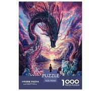 Dragón Rompecabezas Imposible,desafío for Adults Juego EduGatoivo 1000 Piezas Obra De Arte De Juego De para Adultos Y Niños A Partir De 12 Años 70x50cm/1000pcs