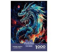 Dragón Rompecabezas Imposible,desafío para Adultos Entretenimiento Creativo 1000 Piezas Obra De Arte De Juego De para Adultos, Regalos A Partir De 14 Años 38x26cm/1000pcs