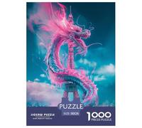 Dragón Rompecabezas Imposible,desafío para Adultos Entretenimiento Creativo 1000 Piezas Obra De Arte De Juego De para Adultos Y Niños Mayores De 12 Años 38x26cm/1000pcs