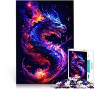 Dragón Rompecabezas para Adultos 1000 Piezas Alivia el estrés Vacaciones en casa Matar el Tiempo Cada Pieza es única: un desafiante y Divertido Juego Familiar 38x26cm