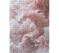 DragóN Rosa Puzzle 6000 Piezas, Rompecabezas Adultos Puzzle, 3D Un Rompecabezas, Desafiante Puzzles de Decoración Juego de, Juego Educativo para Toda la Familia, para Regalo Decoración FNKL7-321