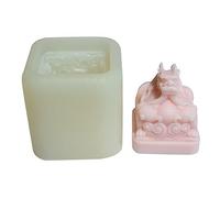 Dragón sello pastel espejo silicona moldes manual escritorio decoración yeso resina epoxi aromaterapia vela molde para decoraciones del hogar
