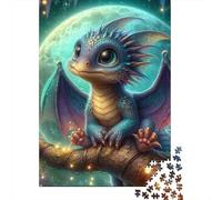 Dragón Set De 1000 Piezas Papel Reciclado Moon Baby Dragón Puzzle Familiar Aficionados A Los Rompecabezas Atractivo Actividad Vinculación Familiar 52x38cm/1000pcs