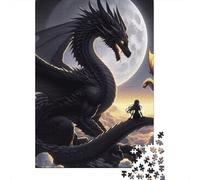 Dragón Set De 1000 Piezas Papel Reciclado Moon Dragón Puzzle Familiar Aficionados A Los Ocio En Casa Entretenimiento Fin De Semana Fácil Almacenar 70x50cm/1000pcs