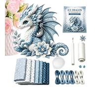 Dragon Sewing Kit, Handmade Craft Animal, Pre Cut Fabric, Size 20x15 cm, DIY Accessories Teens Adults Beginners Home Decor Reliable Utility Consistent Compact Strong Portable Creative Accessory