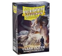 Dragon Shield 100 ct Standard Matte Outer Sleeves Clear Individual Pack