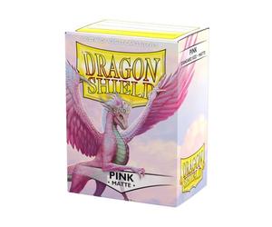 Dragon Shield ART11012 Standard Size Sleeves 100pk-Pink, Matte Pink