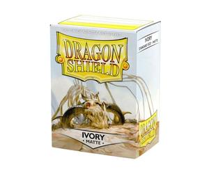 Dragon Shield ART11017 Standard Size Sleeves 100pk-Ivory, Matte Ivory