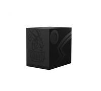 Dragon Shield Card Deck Box - Double Shell: Shadow Black/Black - Durable and Sturdy TCG, OCG Card Storage - Compatible with Pokemon Yugioh Commander and MTG Magic: The Gathering Cards