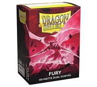 Dragon Shield Dual Matte Fury Tamaño Estándar 100 ct Tarjetas Mangas Individual Pack