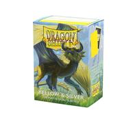 Fundas standard matte dual (100 unidades) yellow & silver - dragon shi