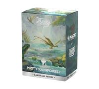 Dragon Shield Fundas de doble arte mate | 100 CT - Fundas TCG suaves y resistentes | Compatible con Magic: The Gathering | Serie Landfall - Misty Rainforest