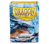 Dragon Shield Fundas para tarjetas con frente transparente y zafiro mate, de 63