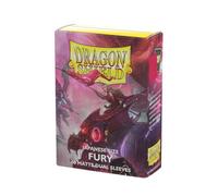 Dragon Shield - Mangas para tarjetas de tamaño japonés mate con doble furia Alaria Commonwealth Champion (fucsia) de 100 quilates, fundas para tarjetas MTG lisas y resistentes