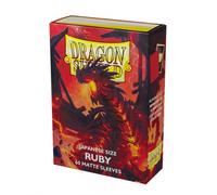 Dragon Shield - Mangas pequeñas - Rubí mate japonés 'Geledar' (60 fundas)