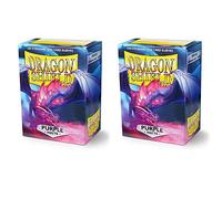 Dragon Shield Matte 200, Lila / Purple Manga de la Tarjeta (2 Packs, 2x100) para TCGs Pokemon MTG Magic