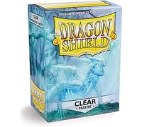 Dragon Shield Matte Clear 100 Deck Protective Sleeves en caja, tamaño estándar para la magia he Gathering (66x91mm)