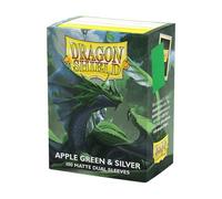 Dragon Shield: Matte - Dual Apple Green & Silver (100)
