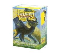 Fundas standard matte dual (100 unidades) yellow & silver - dragon shi